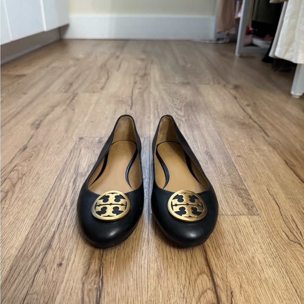 Tory Burch Ballet Flats Black & Gold